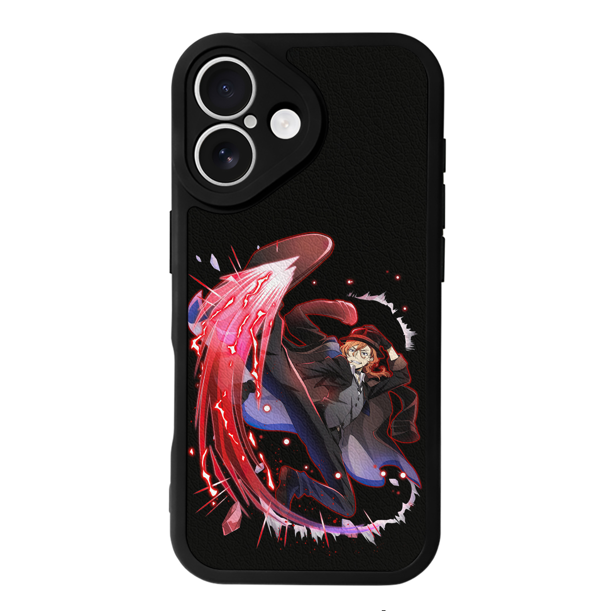 （画像用） 文豪ストレイドッグス Bungo Stray Dogs 【iPhone 16シリーズ対応】シリコンスマホケース（レザー調） 材質：シリコン